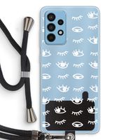 Eye pattern #3: Samsung Galaxy A52 Transparant Hoesje met koord