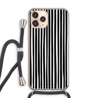 Stripes: iPhone 11 Pro Max Transparant Hoesje met koord