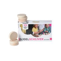 Losse sjoelschijven berkenhout pakket 30 stuks   - - thumbnail