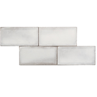 Terre d&apos;Azur Terre-Spatula-Lucido Bianco Lucido 10x20 cm