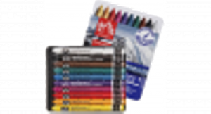 Caran d-Ache NEOCOLOR II 10's Waspastel Blauw, Multi kleuren Hard 10 stuk(s)