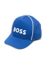 BOSS Kidswear casquette à logo imprimé - Bleu