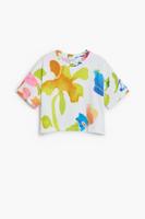 T-shirt met kleurrijke print - WHITE - 11/12