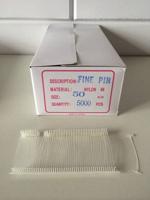 Nylon textielpins 50mm fijn 5.000 stuks - 12 stuks