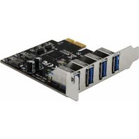 Delock 90304 USB 3.0 PCI Express x1-kaart met 4 x externe Type-A-vrouwtjes