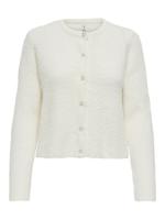 Only Onlpetra Ls Pearl O-neck Cardi Cc Knt Vest 4777151 Cloud Dancer Pearl Button