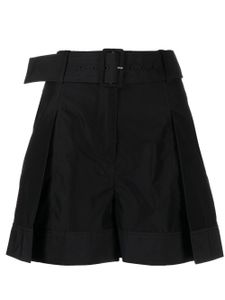 3.1 Phillip Lim short ceinturé à plis - Noir