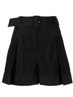 3.1 Phillip Lim short ceinturé à plis - Noir - thumbnail