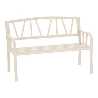Hesperide Tuinbank - beige - metaal - 127 x 61 x 86 cm - 3 zits