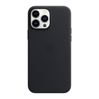 Apple Leather MagSafe Case iPhone 13 Pro Max Midnight