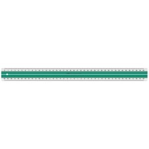Linex antislip liniaal 40 cm groen/transparant