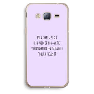 Tequila: Samsung Galaxy J3 (2016) Transparant Hoesje