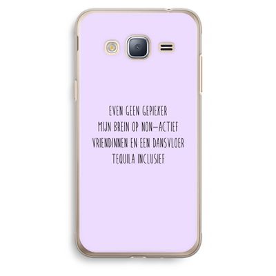 Tequila: Samsung Galaxy J3 (2016) Transparant Hoesje