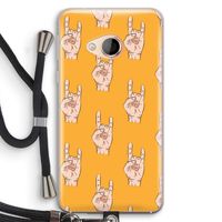 Rock: HTC U Play Transparant Hoesje met koord Rock: HTC U Play Transparant Hoesje met koord