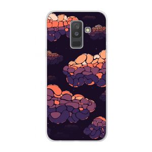 Patroon Wolken: Samsung Galaxy A6 Plus (2018) Transparant Hoesje
