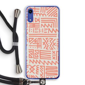 Marrakech Pink: Honor Play 8A Transparant Hoesje met koord