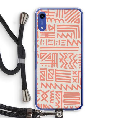 Marrakech Pink: Honor Play 8A Transparant Hoesje met koord