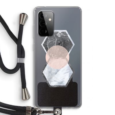 Creatieve toets: Samsung Galaxy A72 5G Transparant Hoesje met koord