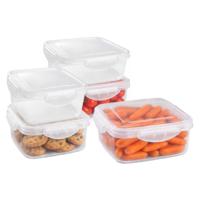 Plasticforte Vershoudbakjes set Classic - 5x stuks - vriezer / magnetron - kunststof - diverse maten