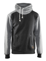 Blåkläder Hooded Sweatshirt 33991157 | Zwart melange/Grijs | Maat M - 7330509465363