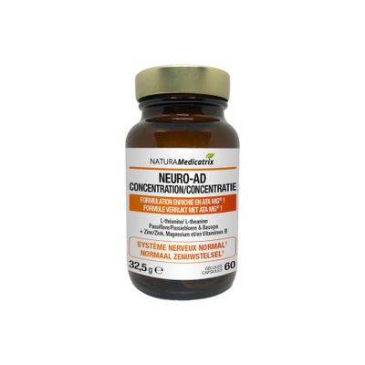 Neuro-ad Concentratie Pot Caps 60
