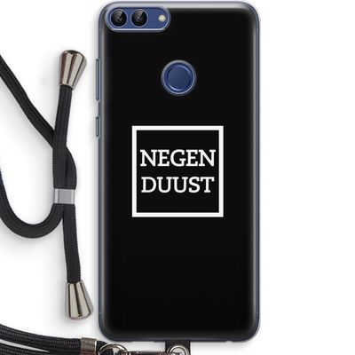 Negenduust black: Huawei P Smart (2018) Transparant Hoesje met koord