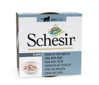 Schesir in Gelei Tonijn/Heek natvoer kat 85gr