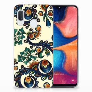 Siliconen Hoesje Samsung Galaxy A20e Barok Flower