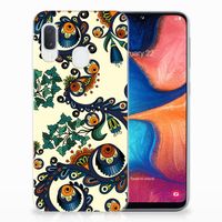 Siliconen Hoesje Samsung Galaxy A20e Barok Flower - thumbnail