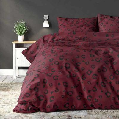 Dekbedovertrek Jaxx Dekbedovertrek - Eenpersoons (140x200 Cm) - Bordeaux Polyester-katoen - Patroon - Sleeptime Elegance - Dekbed-Discounter.nl