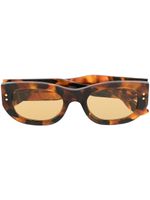 Gucci Eyewear lunettes de soleil à monture rectangulaire - Marron - thumbnail