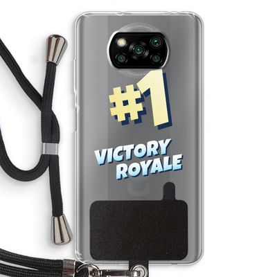 Victory Royale: Xiaomi Poco X3 NFC Transparant Hoesje met koord