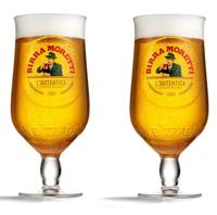 Birra Moretti Bierglazen 250 ml - 2 stuks Birra Moretti Bierglazen 250 ml - 2 stuks