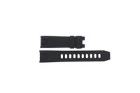 Horlogeband Omega 98000145 Rubber Zwart 22mm