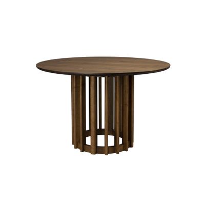 Dutchbone Barlet eettafel Ø120 cm walnoot