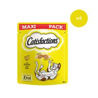 Catisfactions kattensnacks met kaas - kattensnoepjes - 180g x 4 - thumbnail