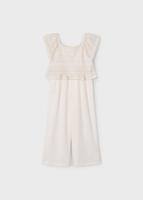 Mayoral Zomer jumpsuit meisjes - bone wit