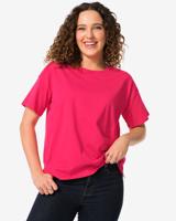 HEMA Dames T-shirt Daisy Roze (roze) - thumbnail