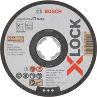 Bosch X-LOCK Slijpschijf Standard for Inox 125mm doorslijpschijf 10 Stuks, 125 x 1 x 22,23mm - thumbnail