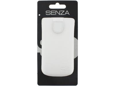 Senza Senza Leather Slide Case White Size M