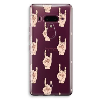Rock: HTC U12+ Transparant Hoesje