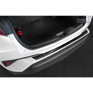 Zwart RVS Bumper beschermer passend voor Toyota C-HR 2016- 'Ribs' AV245160
