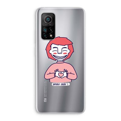 Hartje: Xiaomi Mi 10T 5G Transparant Hoesje