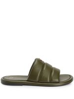 Giuseppe Zanotti claquettes en cuir matelassé - Vert