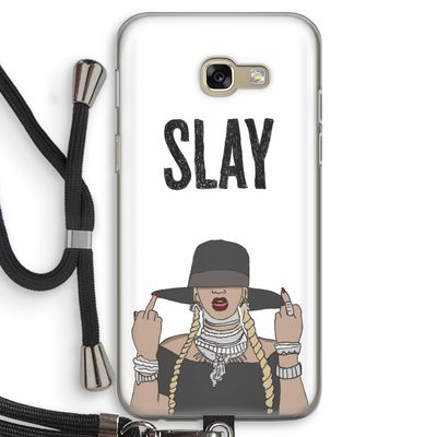 Slay All Day: Samsung Galaxy A5 (2017) Transparant Hoesje met koord