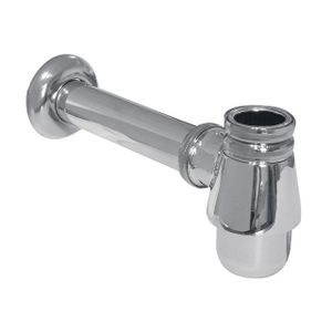 Nemo Skill bekersifon voor bidet met afvoerbuis 54 x D 32 mm zonder plug afdekrozet verchroomd -519.2115 NP