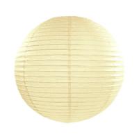 Luxe bol feest lampion - creme wit - dia 25 cm - papier