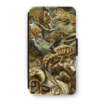 Haeckel Lacertilia: iPhone XS Flip Hoesje