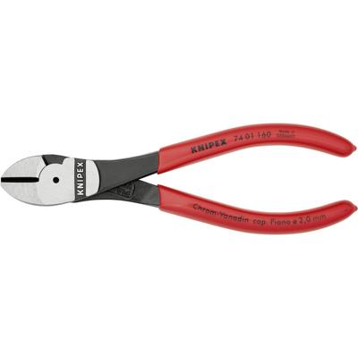 Knipex Kraft-Seitenschneider 160mm tauchbeschichtet Knipex 74 01 160 Werkplaats Kracht-zijsnijtang Met facet 160 mm