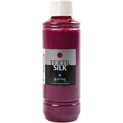 Schjerning Zijdeverf es silk, donkerroze, 250 ml/ 1 fles